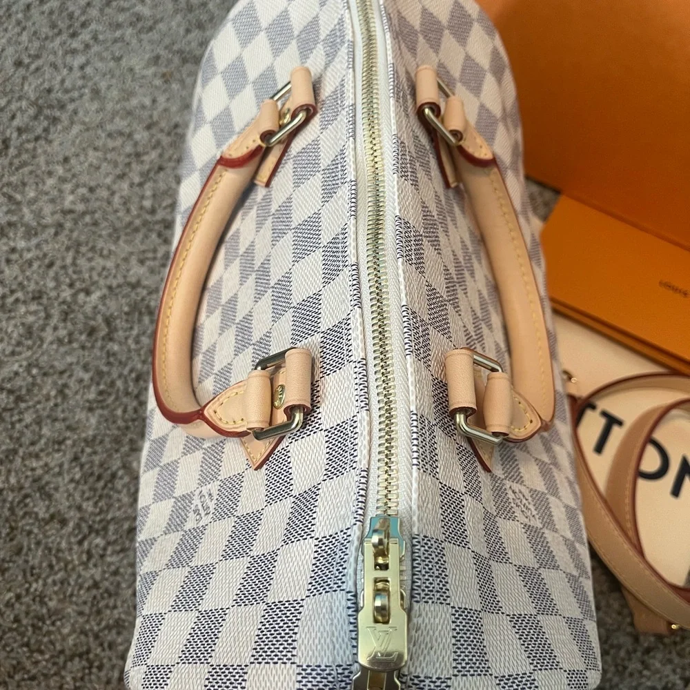 Louis Vuitton Speedy Bandouliere 30 Azur - Picture 8 of 13